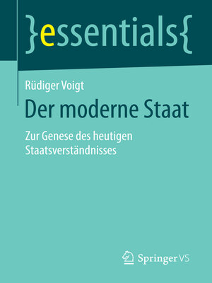 cover image of Der moderne Staat